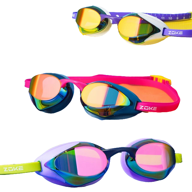 zoke泳镜成人青少年泳镜通用咖啡猫同款推荐游泳平光