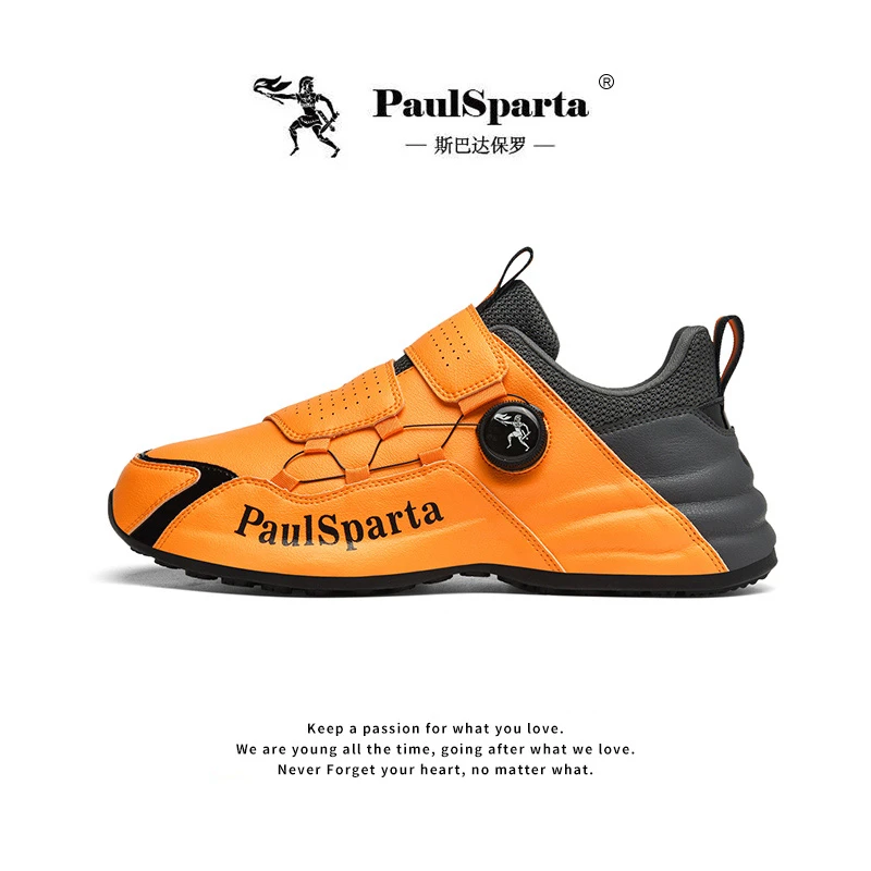 PaulSparta/斯巴达保罗【夏季新品】轻奢潮流增高防滑休闲纽扣男鞋