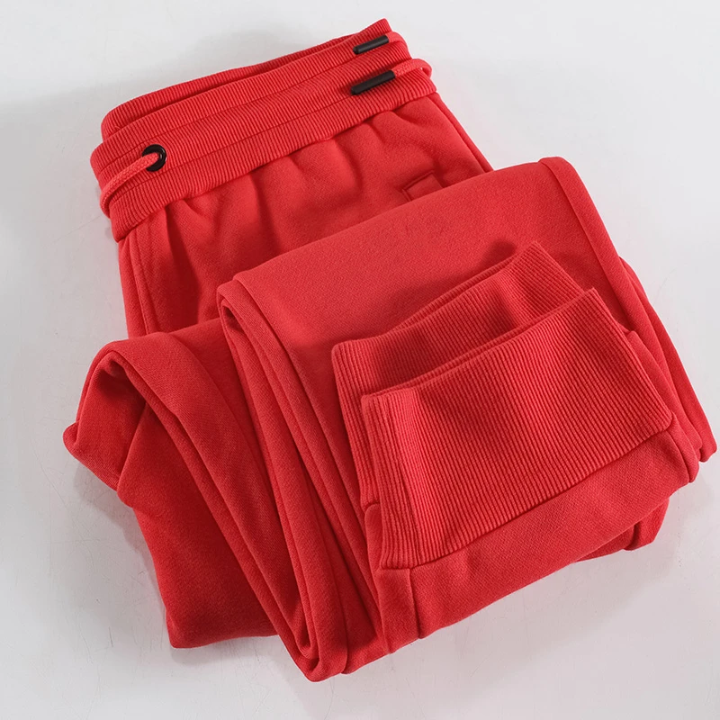 加厚裤子2022新款卫裤加绒运动裤女冬季大码宽松休闲束脚裤男暖裤