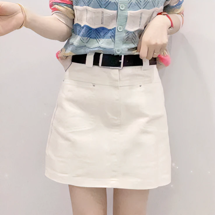 22新款百搭时尚气质夏季女装高腰显瘦半身裙防走光裙子