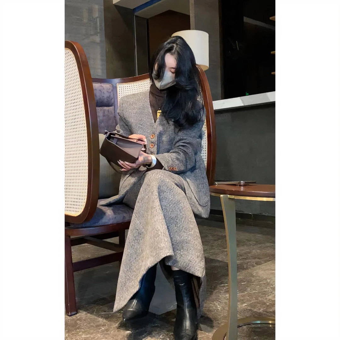 二静子  韩国（1991）高级感山那边的草草91991加厚夹棉套装