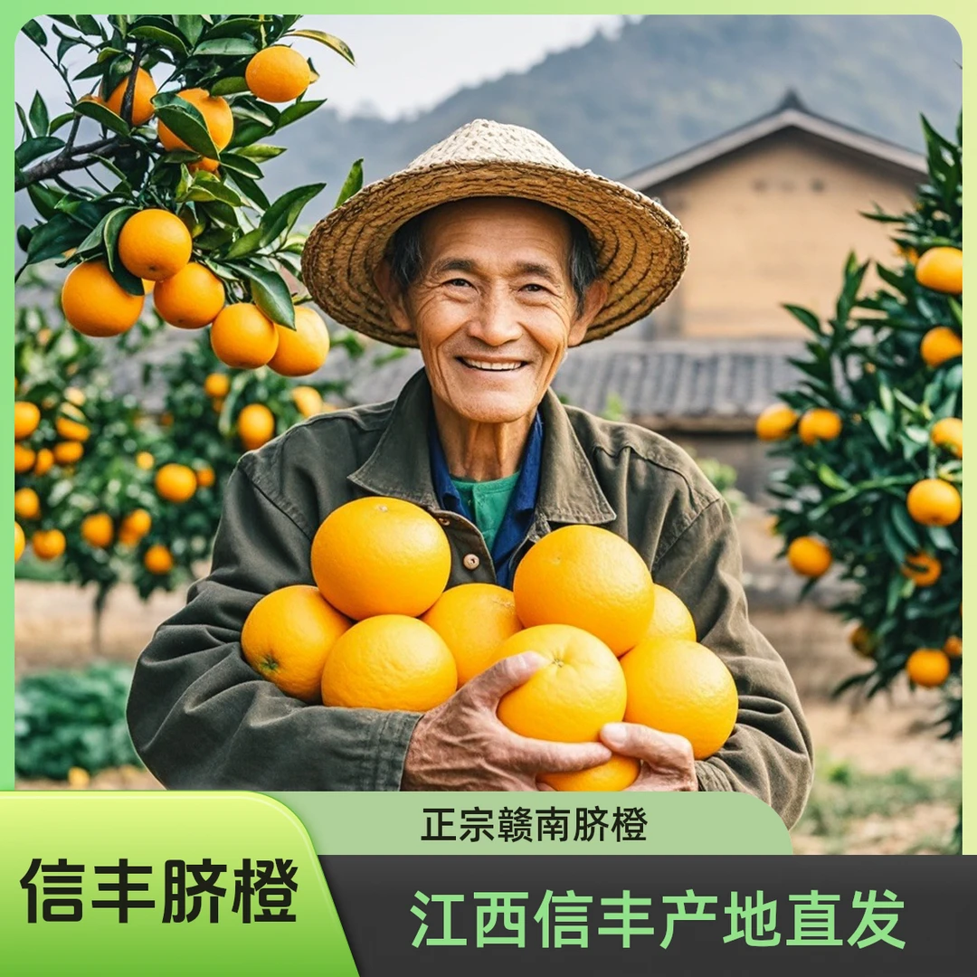 【京东脐橙专线】信丰脐橙赣南脐橙香甜爆汁孕妇老少皆宜5/10斤