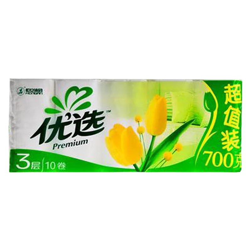 心相印优选无芯卷纸郁金香4层70g10卷卫生纸 LR1710