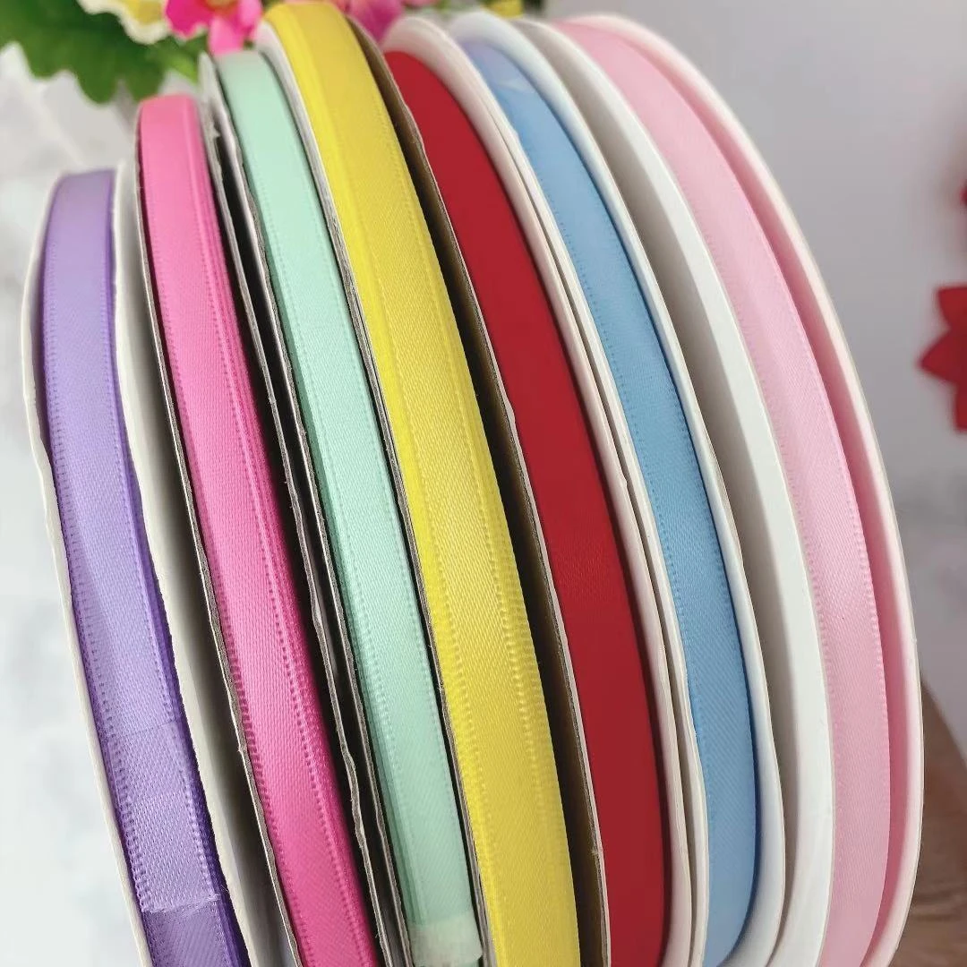 6mm双面涤纶带手工丝带织带蝴蝶结发饰饰品材料服饰礼品包装彩带