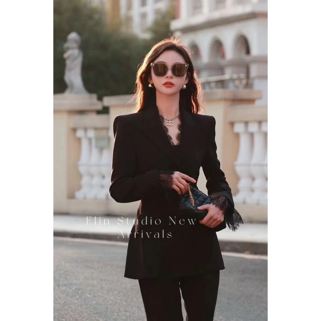 一琳Elin【黑桃A】轻奢高定西装套装 XMGS883