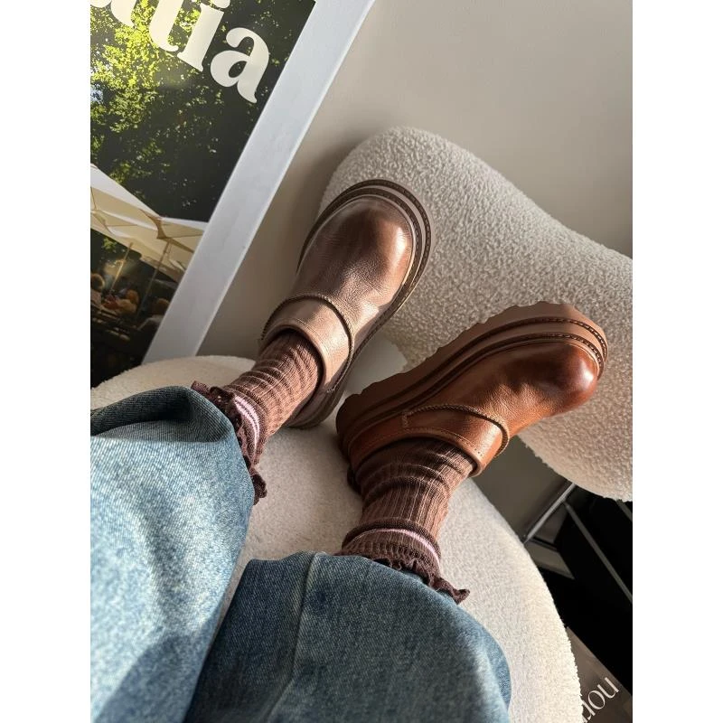 【芊有米】冬季外穿皮毛一体雪地靴低帮防水防滑包头毛毛拖鞋女