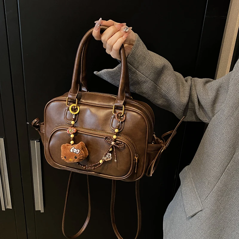 25新款复古小方包时尚百搭洋气时髦小众单肩斜挎简约文艺通勤双肩