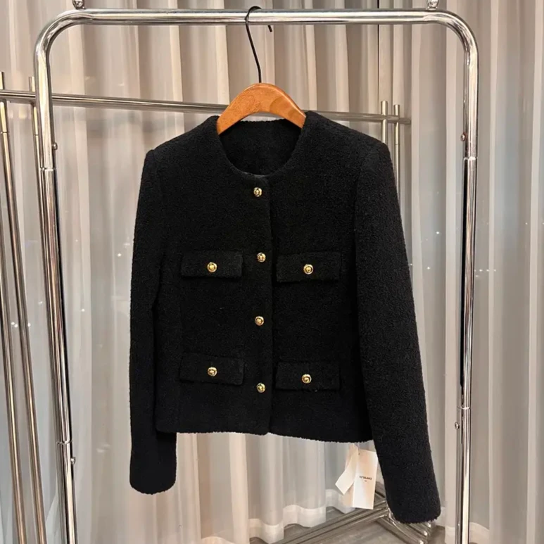 ①【黑色小香】休闲气质小香风外套7705