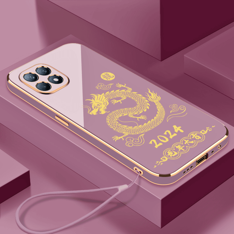 2024龙年大吉OPPOReno4SE手机壳全包硅胶防摔电镀软壳【送挂绳】