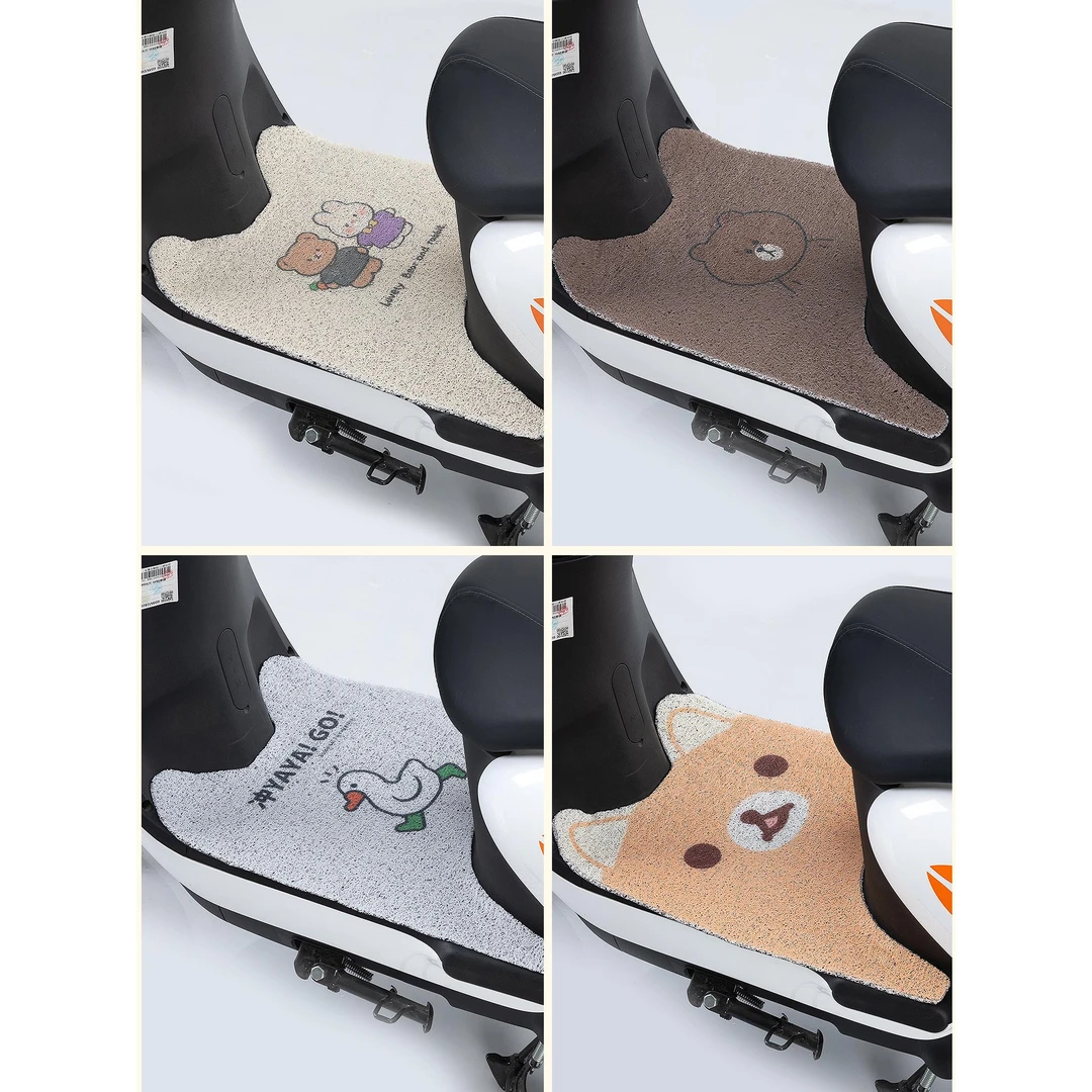 电动车脚踏垫摩托车脚垫电瓶车脚踩垫踏板通用防水雅迪可裁剪定制