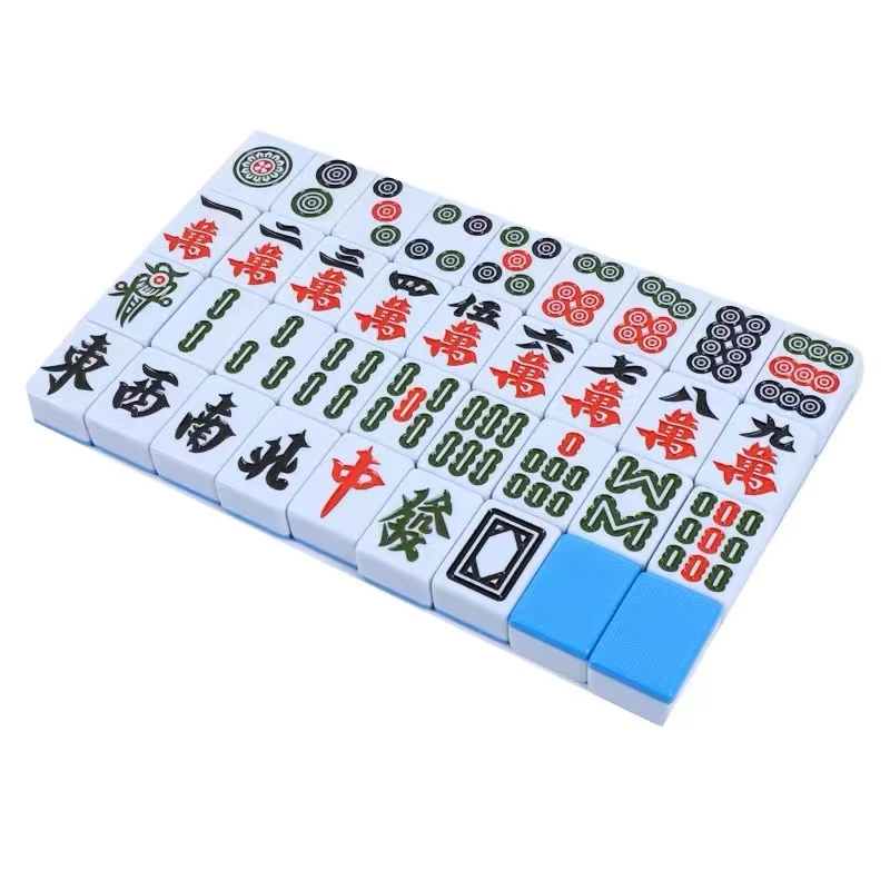 中档蓝色麻将 包邮光滑广东136 四川 144中号光滑大号家用密胺44