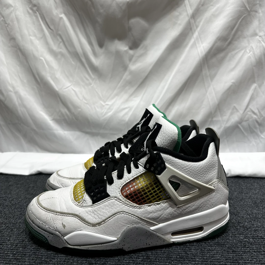 【球鞋】aj4白绿篮球鞋/40.5码/鞋面小瑕疵