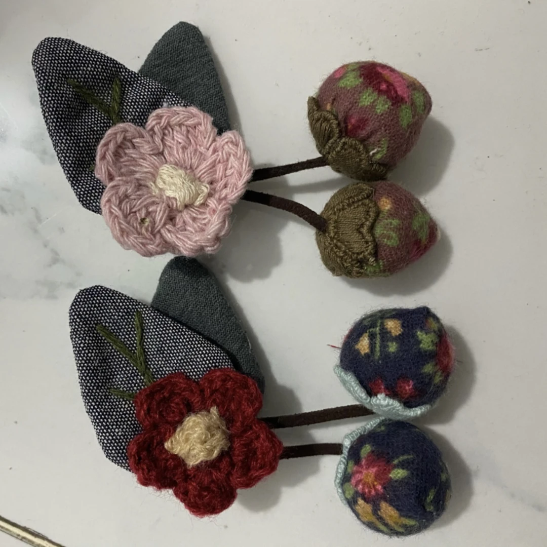 木木家 手工布艺胸针