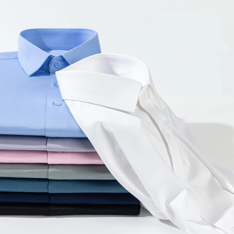 断码亏钱处理白衬衫男士防皱职业正装短袖白衬衣夏季商务结婚新郎