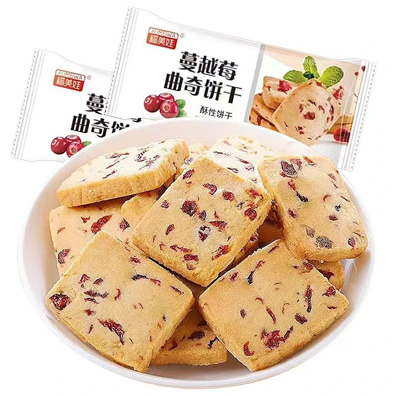 蔓越莓曲奇饼干早餐酥脆奶香浓郁小吃宿舍网红零食香脆食品美味