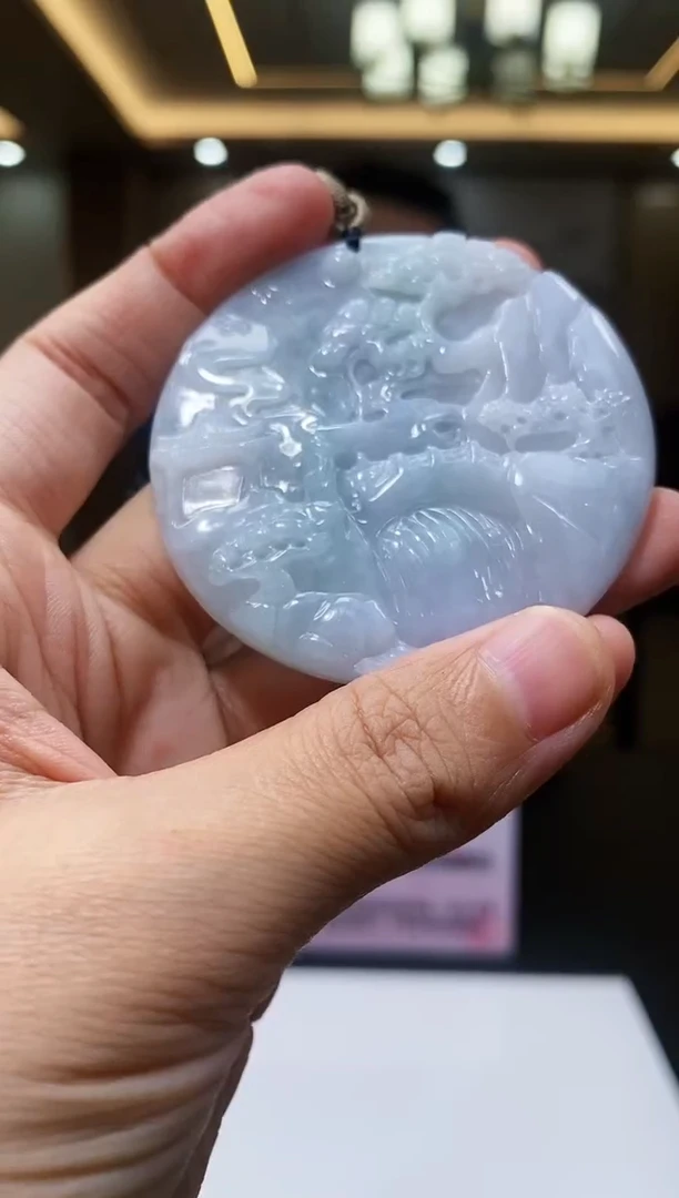 【闪购商品】翡翠颈饰未镶嵌T-@@PDZC111317多样性发一