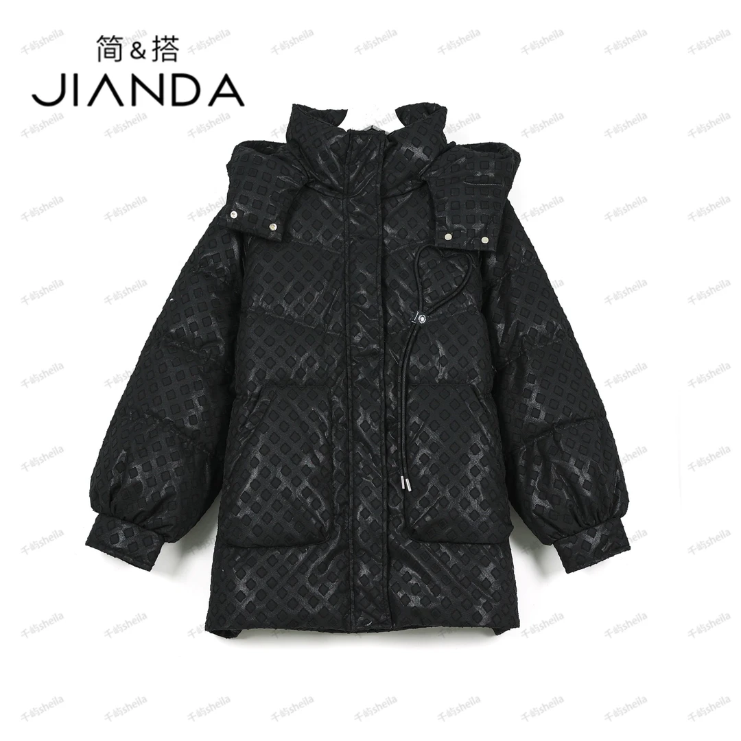 【千屿Sheila】原创设计ㆍ注重品质 浮雕花羽绒服YRF/1213-95016