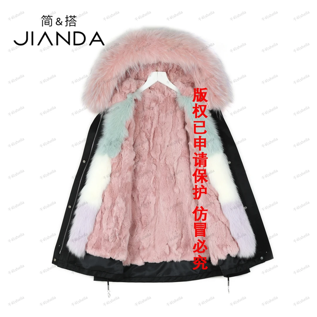 简&搭千屿Sheila秋冬款派克服大毛领“雪国恋人”皮草0914-5302080