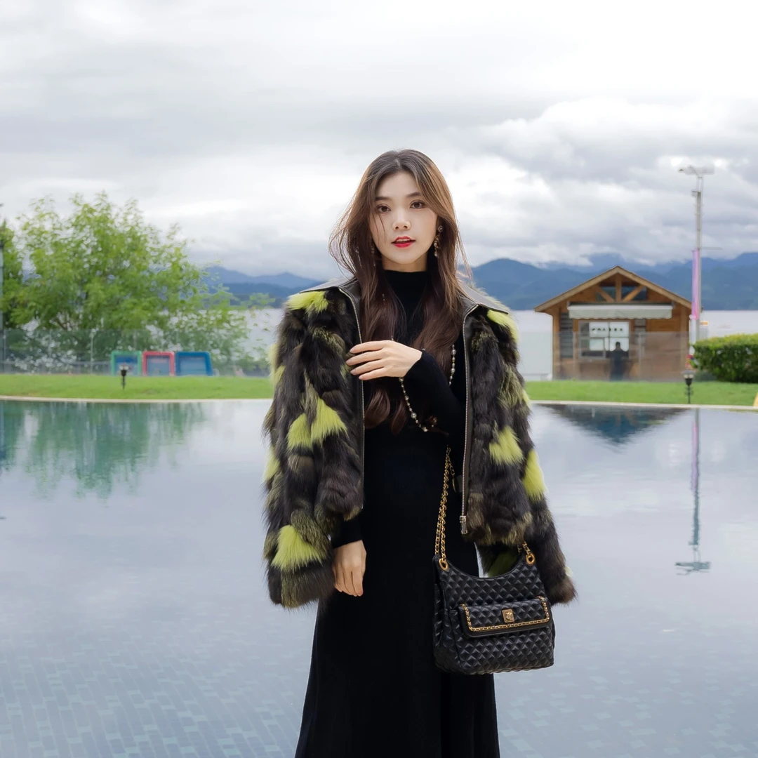 【千屿Sheila】冬季拉链“皇妃”皮草外套234-PC/1003-350263