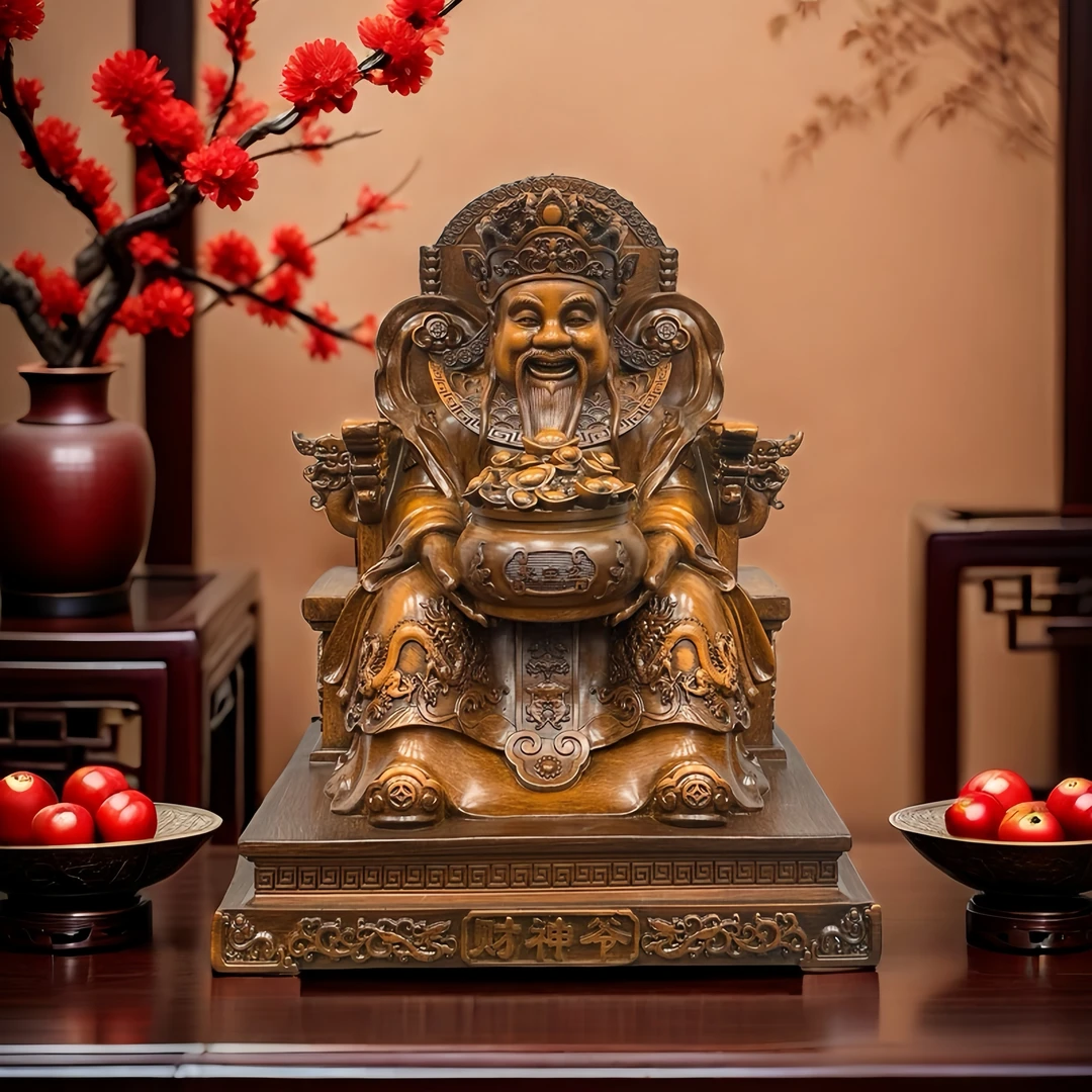【财神】中式玄关客厅装饰桌面摆件