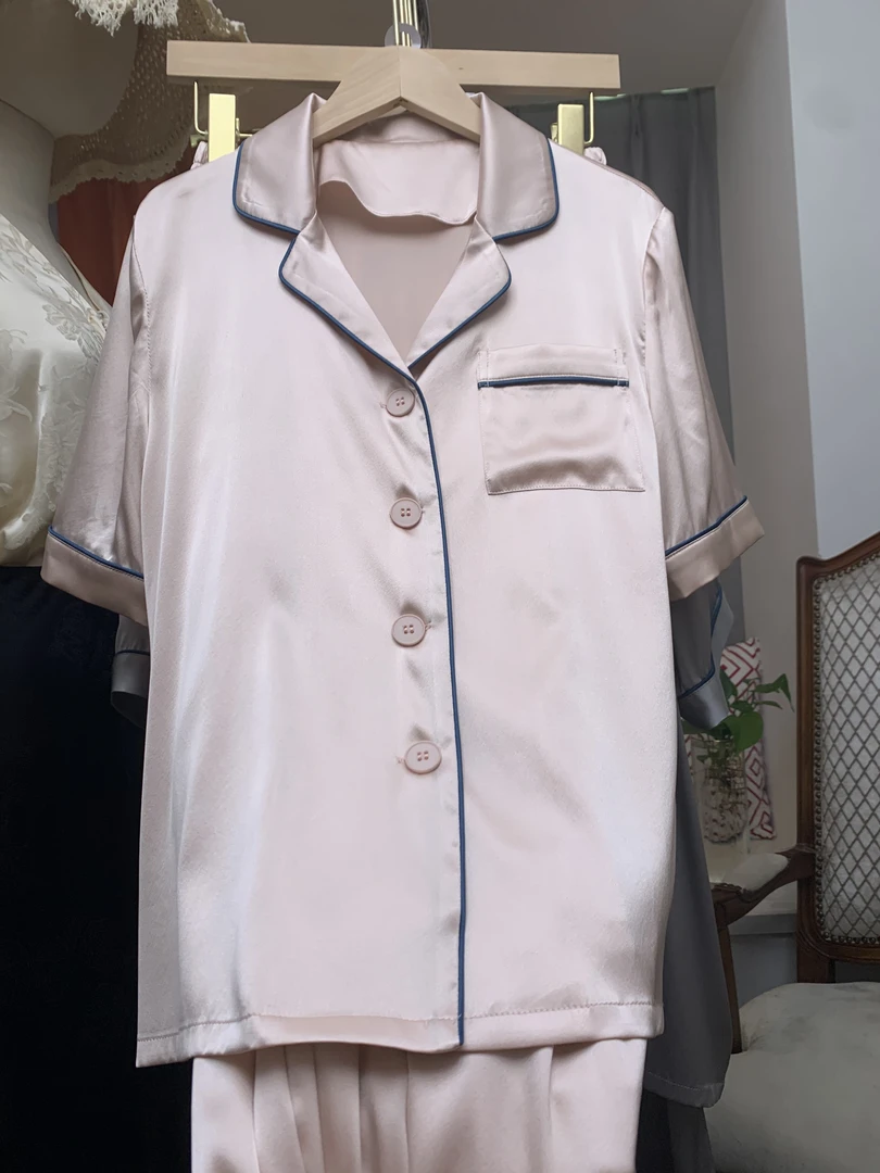 22厚微瑕套装短袖长裤睡衣家居服