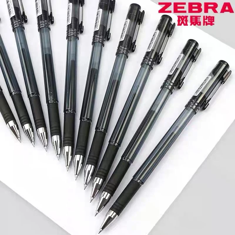 ZEBRA/斑马拔冒中性笔C-JJ1学生考试作业黑色水笔办公签字笔派通