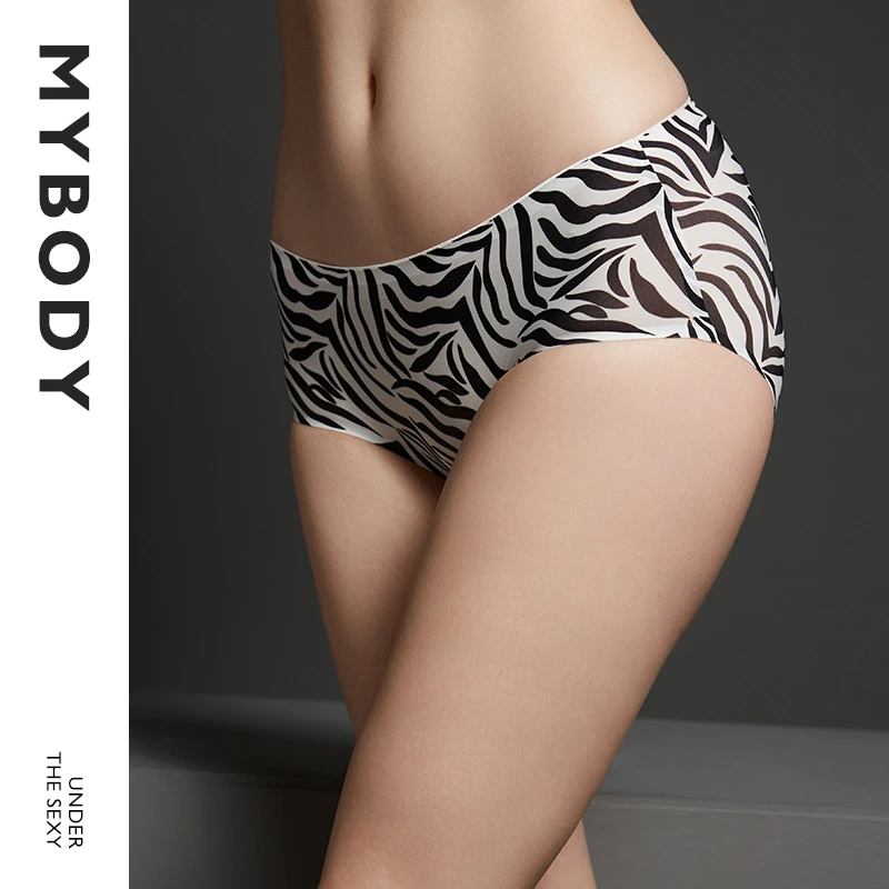 【商场同款】MYBODY内裤女士蕾丝性感无痕中低腰平角裤底裤三角裤