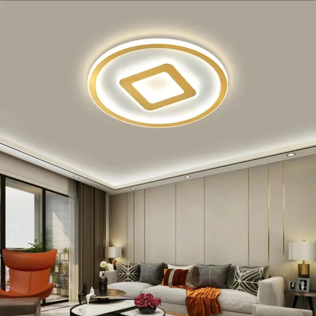 全铜客厅灯led吸顶灯卧室现代简约北欧轻奢灯具组合全屋套餐