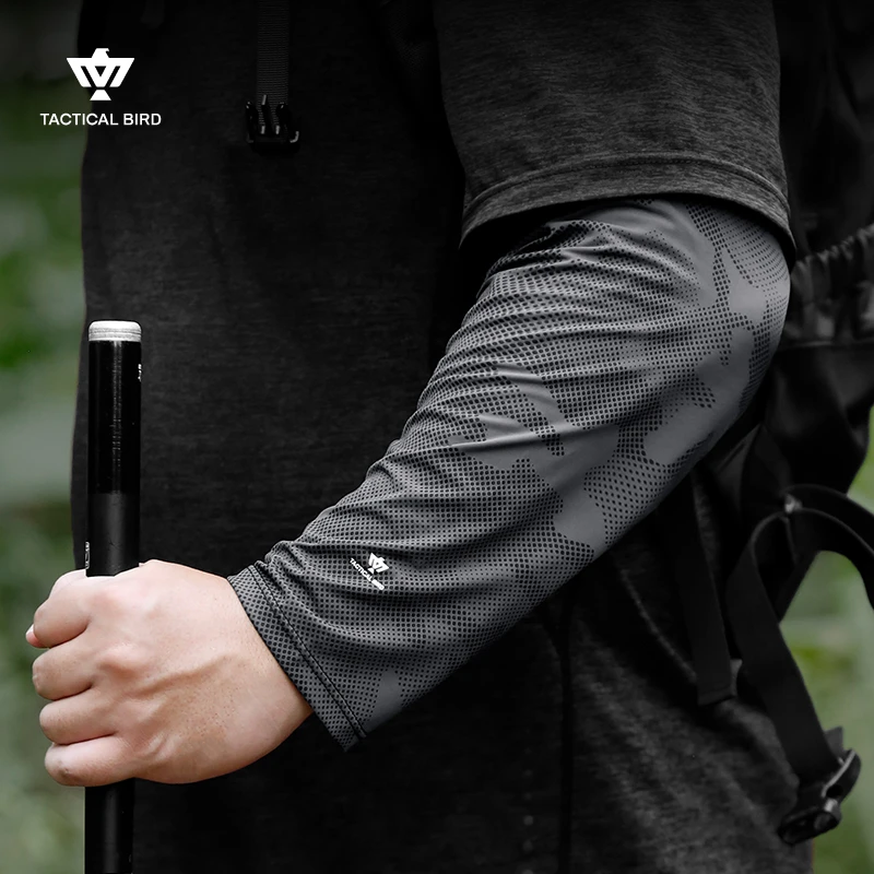 战术鸟宽蓬丨宽松加大夏季冰丝防晒袖套夏季防紫外线冰袖钓鱼袖套