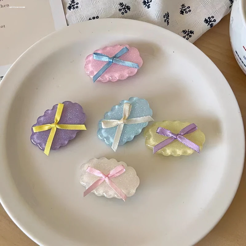 蝴蝶结云朵发夹甜美可爱碎发夹子刘海夹