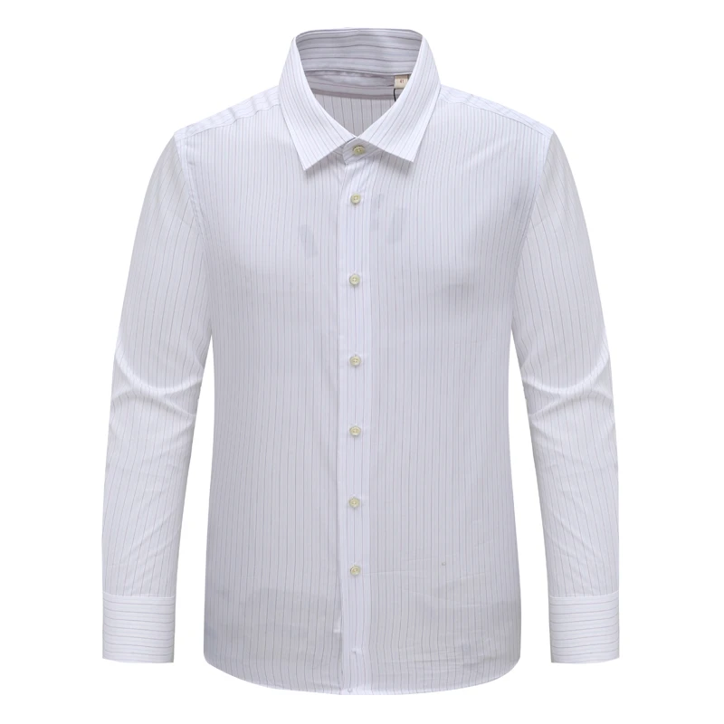 DN141斯男式春秋长袖衬衫棉200‘S百搭商务休闲上衣 时尚都市