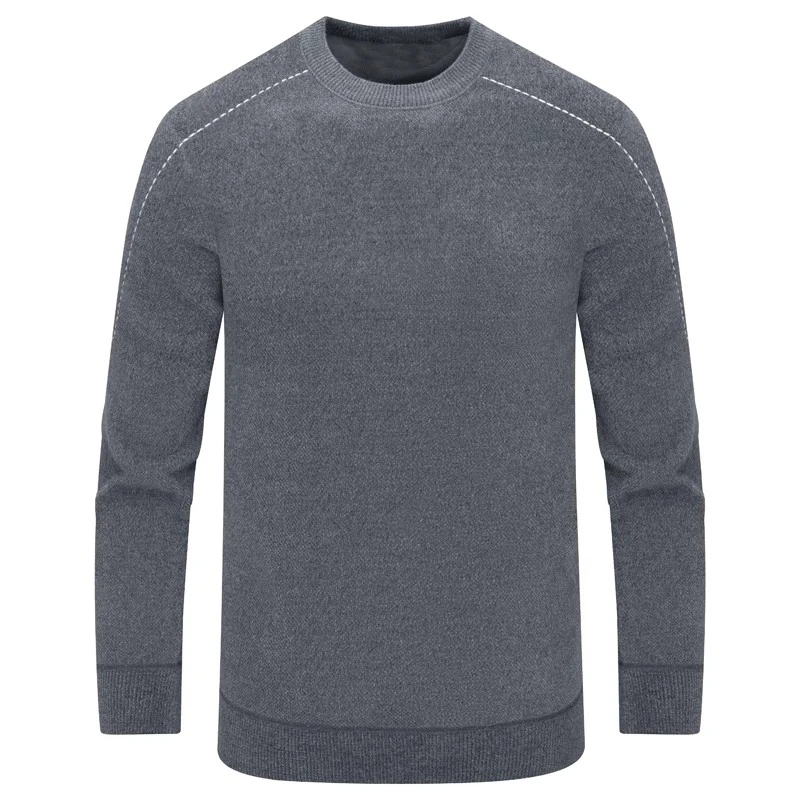 RN8瑞男式秋冬长袖卫衣 韩国绒圆领百搭商务休闲上衣时尚都市