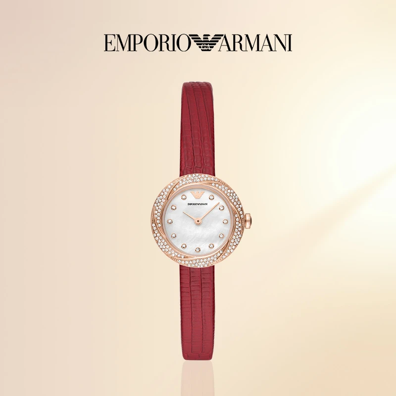 Armani阿玛尼手表女时尚皮带气质轻奢ins石英女表时尚正品AR11475