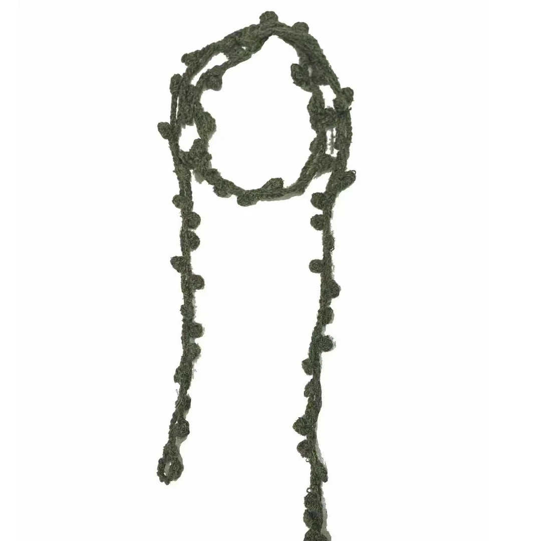 左岸迷香黑色复古围巾cs7202