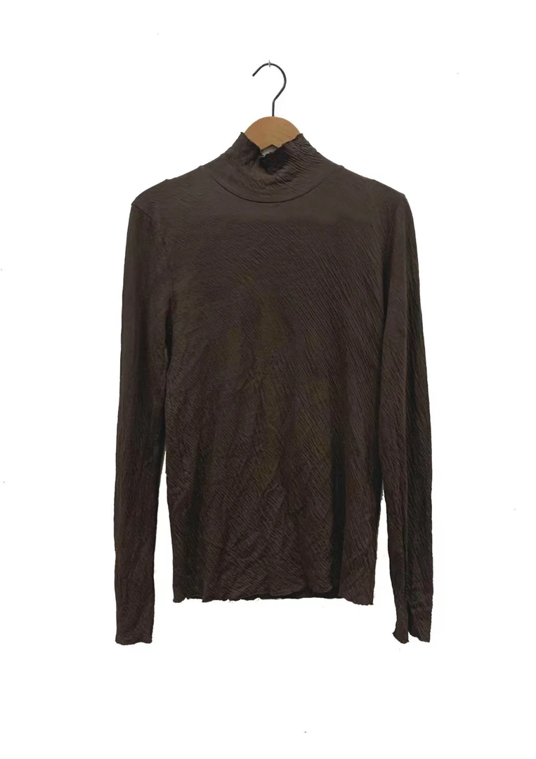 左岸迷香秋冬半高领T恤4020