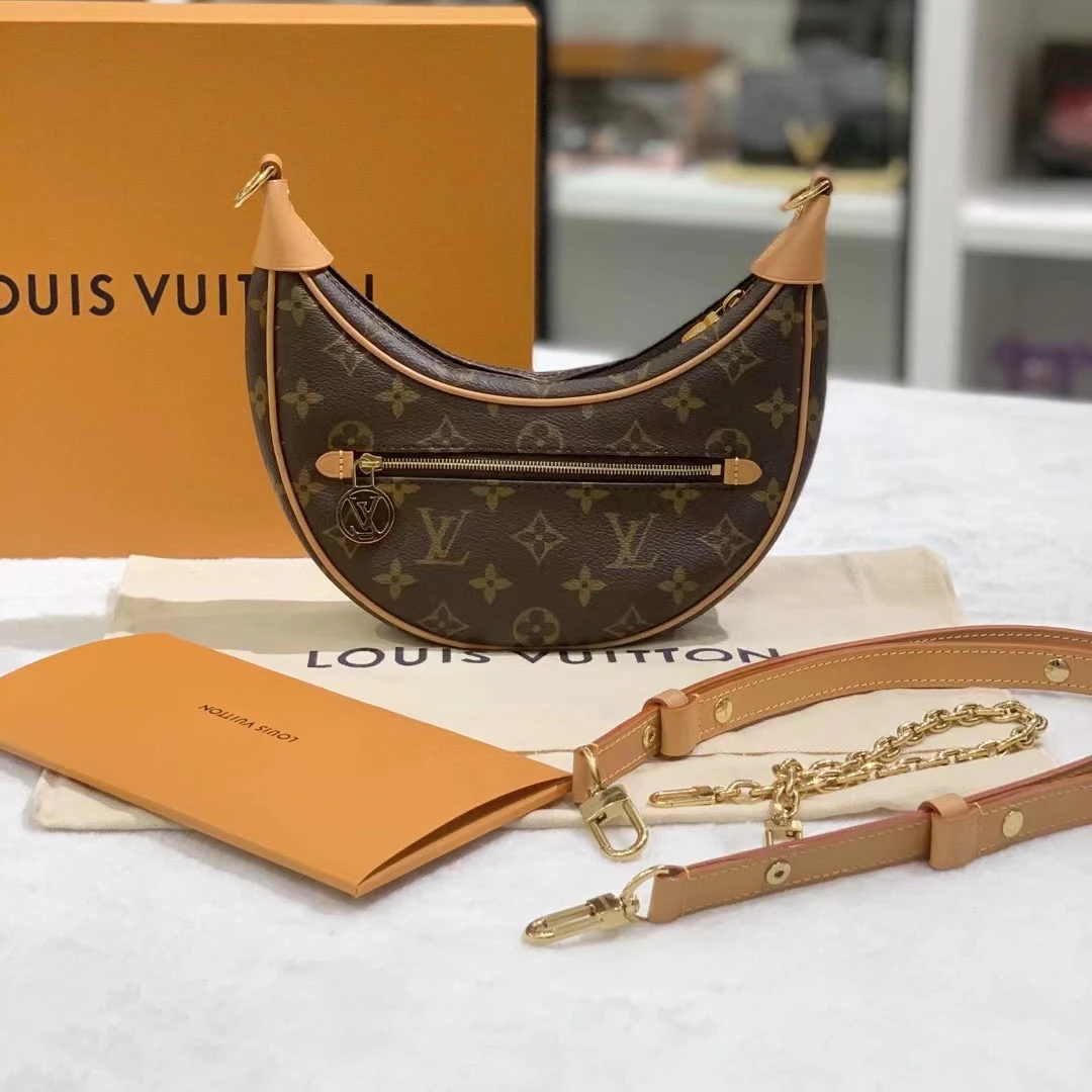 95新 LV 优购奢品/LV月亮包豌豆包/时尚潮流单肩斜挎