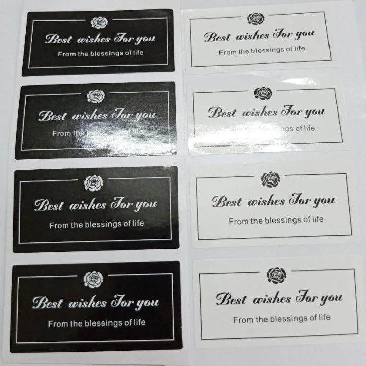 现货鲜花标签包装不干胶贴纸花店花束logo花束贴纸铜版不干胶印制