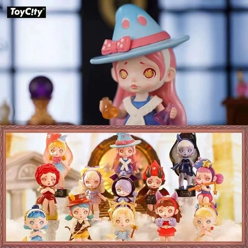 正版TOYCITY玩具LAURA人狼茶会盲盒设计摆件公仔pvc手工重复黑色