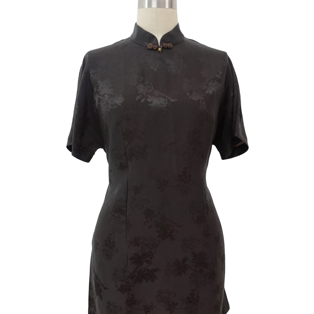 直播款--【钟葭】国风古韵中式香云纱桑蚕丝旗袍优雅气质减龄太太服