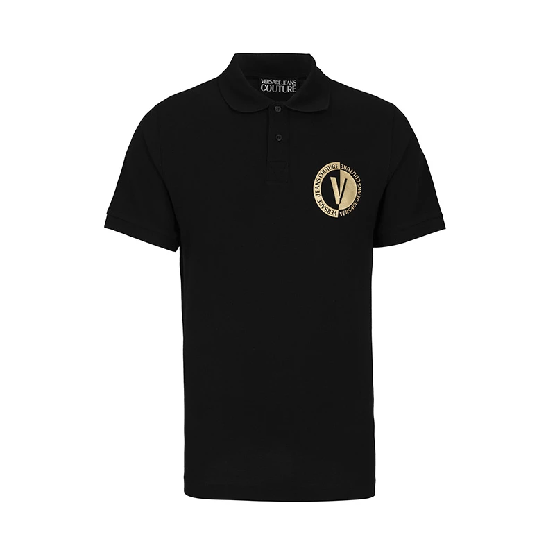 VERSACE/范思哲男士打底胸前经典V标logo百搭休闲短袖POLO衫11148