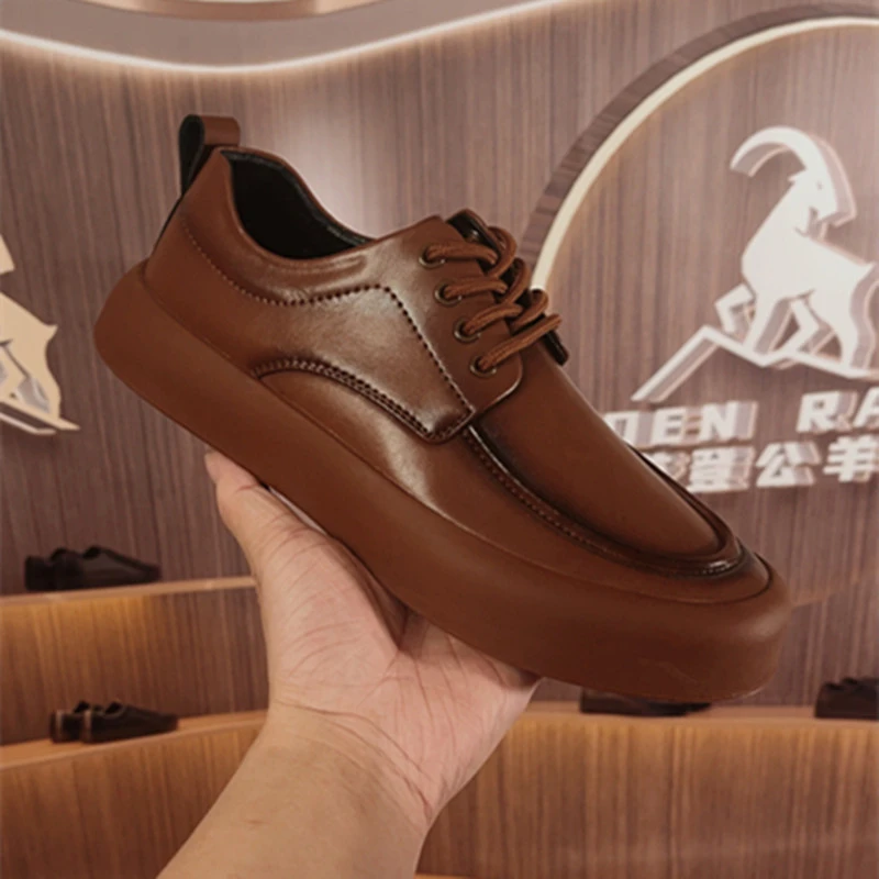 EDEN RAM/艾登公羊舒适透气小白鞋男皮鞋休闲百搭鞋软底软面男鞋