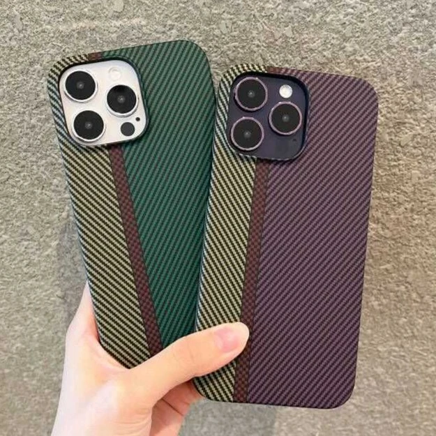 新款苹果14promax手机壳碳纤维纹iphone13磁吸12mini男外壳11防摔