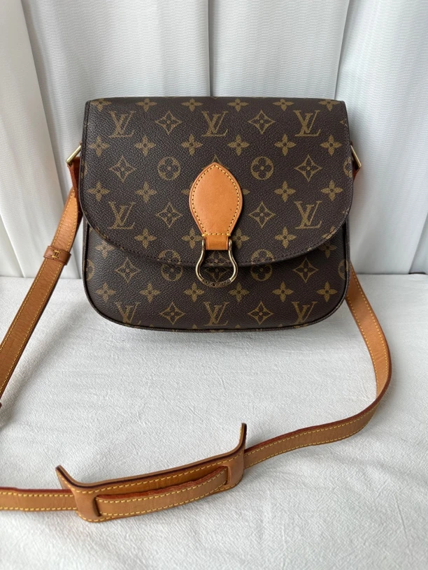 95新 LouisVuitton/路易威登 LV全原老花大号马鞍包单肩斜挎包