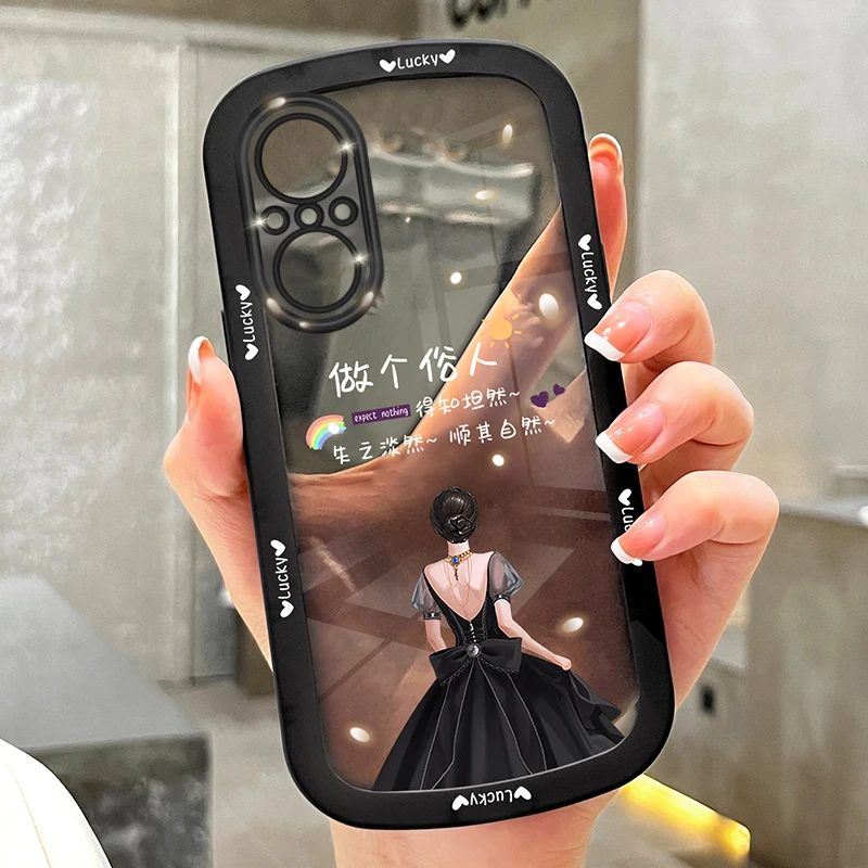 适用华为hi nova9se手机壳做个俗人透明硅胶全包保护防摔软壳女款