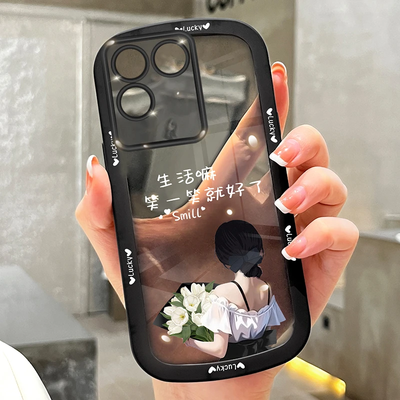 适用vivos17e手机壳笑笑就好透明硅胶全包防摔保护软壳简约女新款