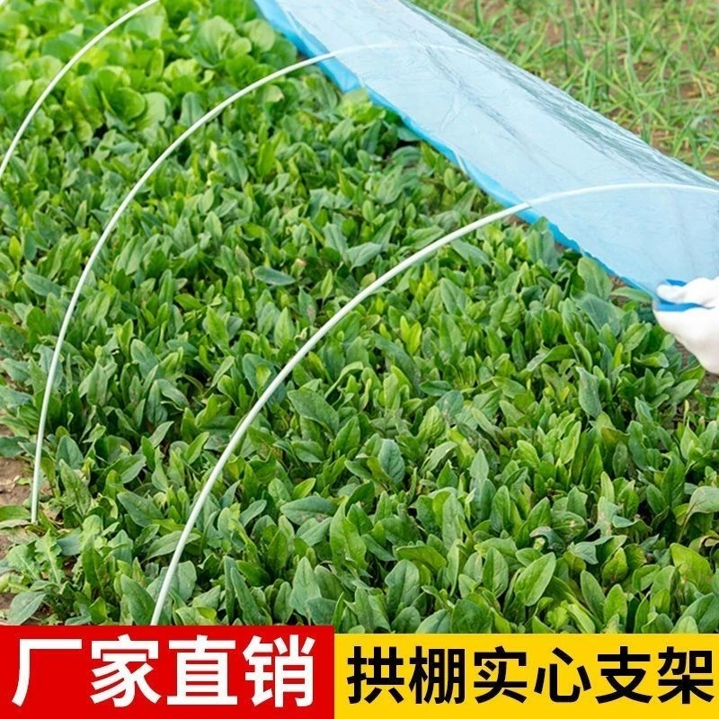 拱棚实心玻璃纤维杆菜棚骨架小拱棚大棚育苗棚家用支架防虫网专用