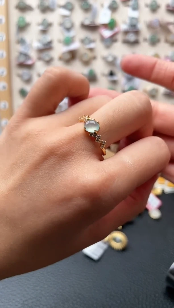 【闪购商品】翡翠戒指银S925镶嵌1111