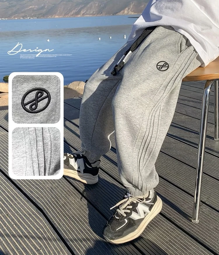 春秋男运动裤中大童宽松休闲童装运动裤长裤2025年款衣服儿童男童