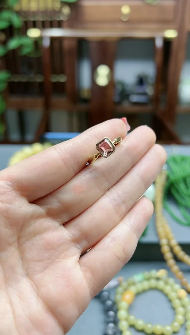 【闪购商品】碧玺戒指18K金镶嵌18k金碧玺戒指*1 XCZB