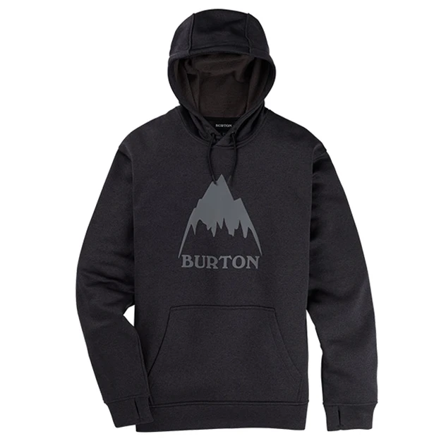 BURTON伯顿官方男士OAK连帽卫衣简约外套透气上衣休闲户外运动